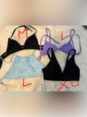 Mixed bikini tops, Aerie and Victoria’s Secret - sold as a set
